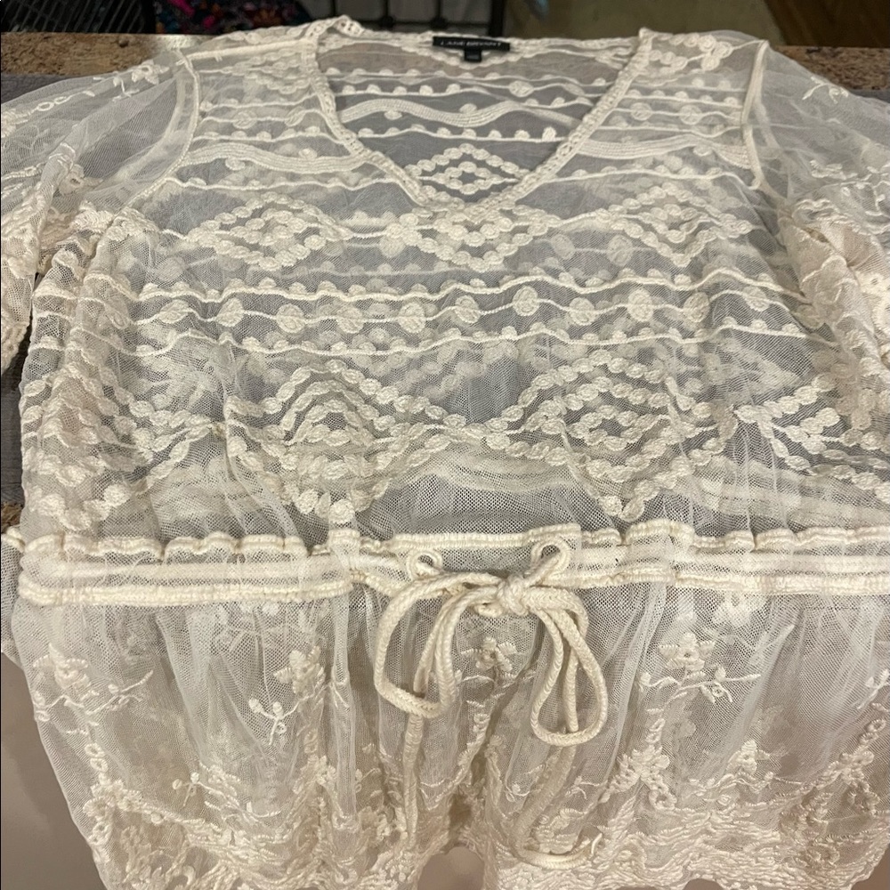 Worn 1x Lane Bryant lace top